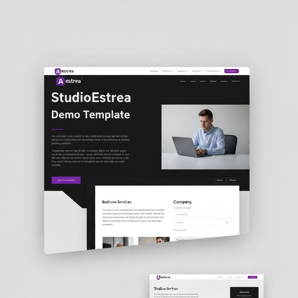 StudioEstrea - Бизнес сайт Шаблон